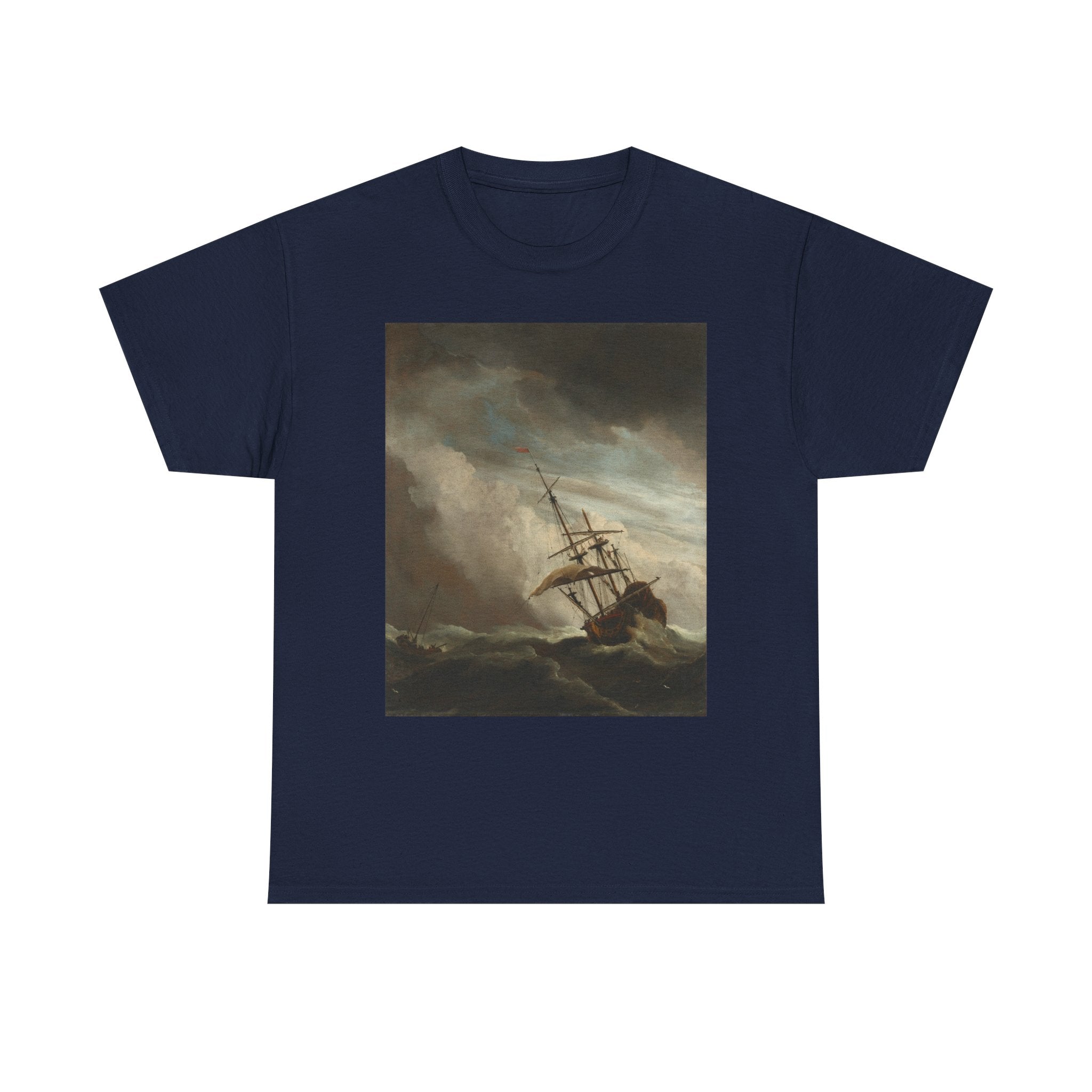 Art Tee – A Ship on the High Seas Caught by a Squall, Known as ‘The Gust’