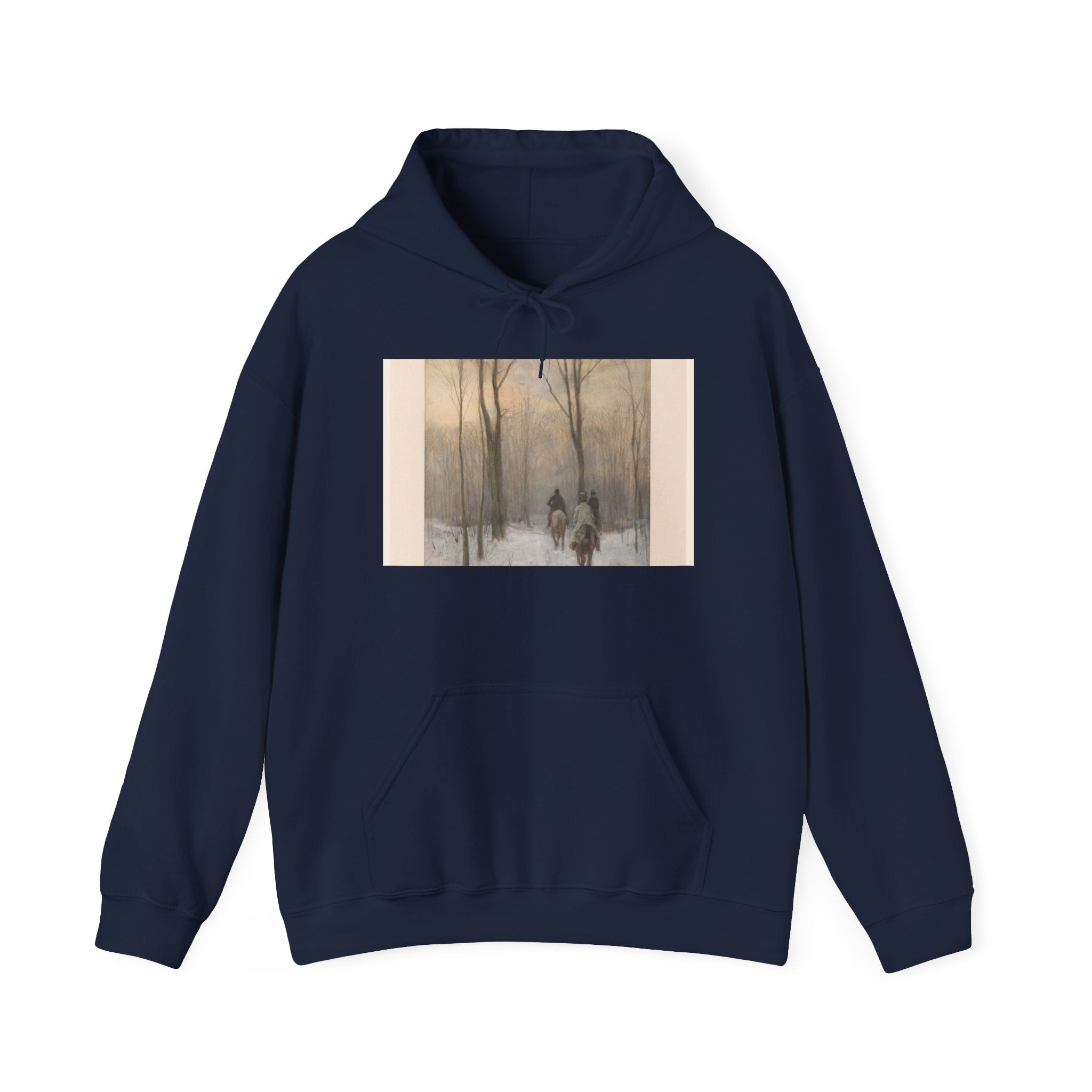 Art Hoodie – Riders in the Snow in the Haagse Bos