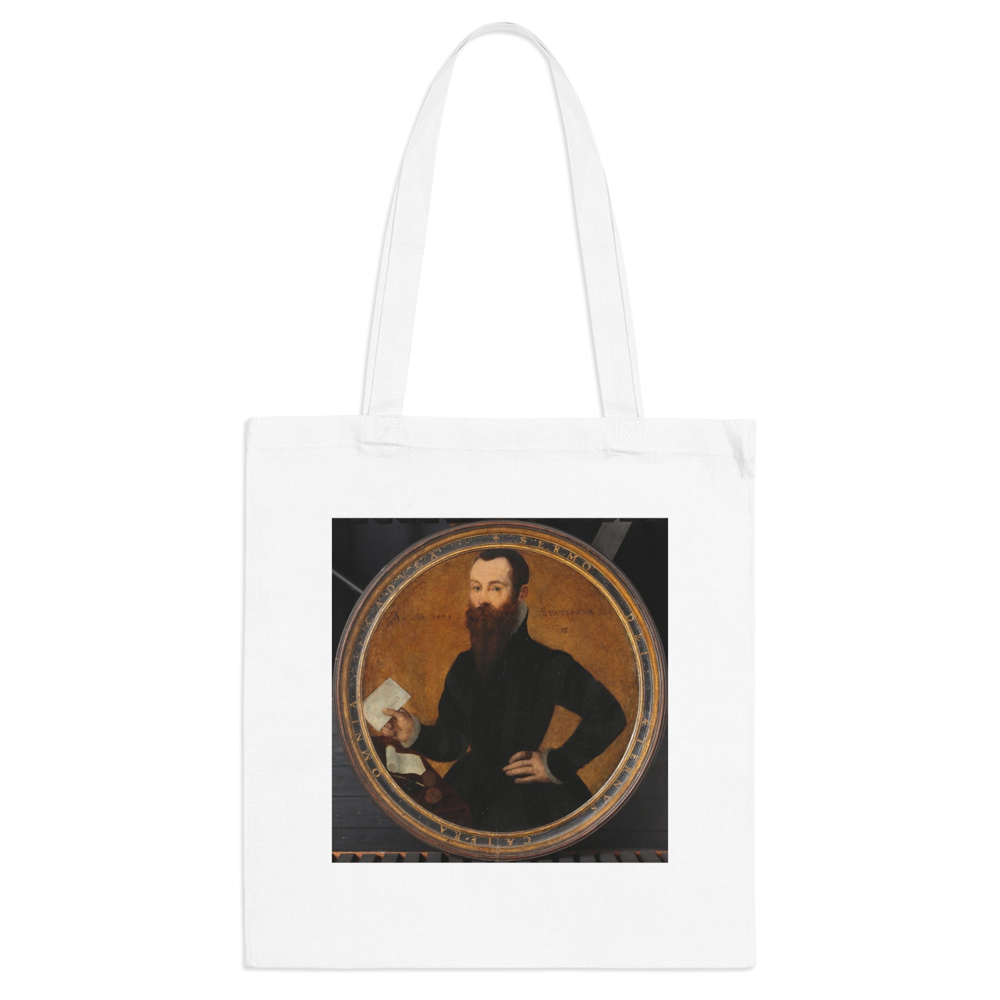 Art Tote Bag – Portrait of Adam Wachendorff, with a Putto Blowing Bubbles