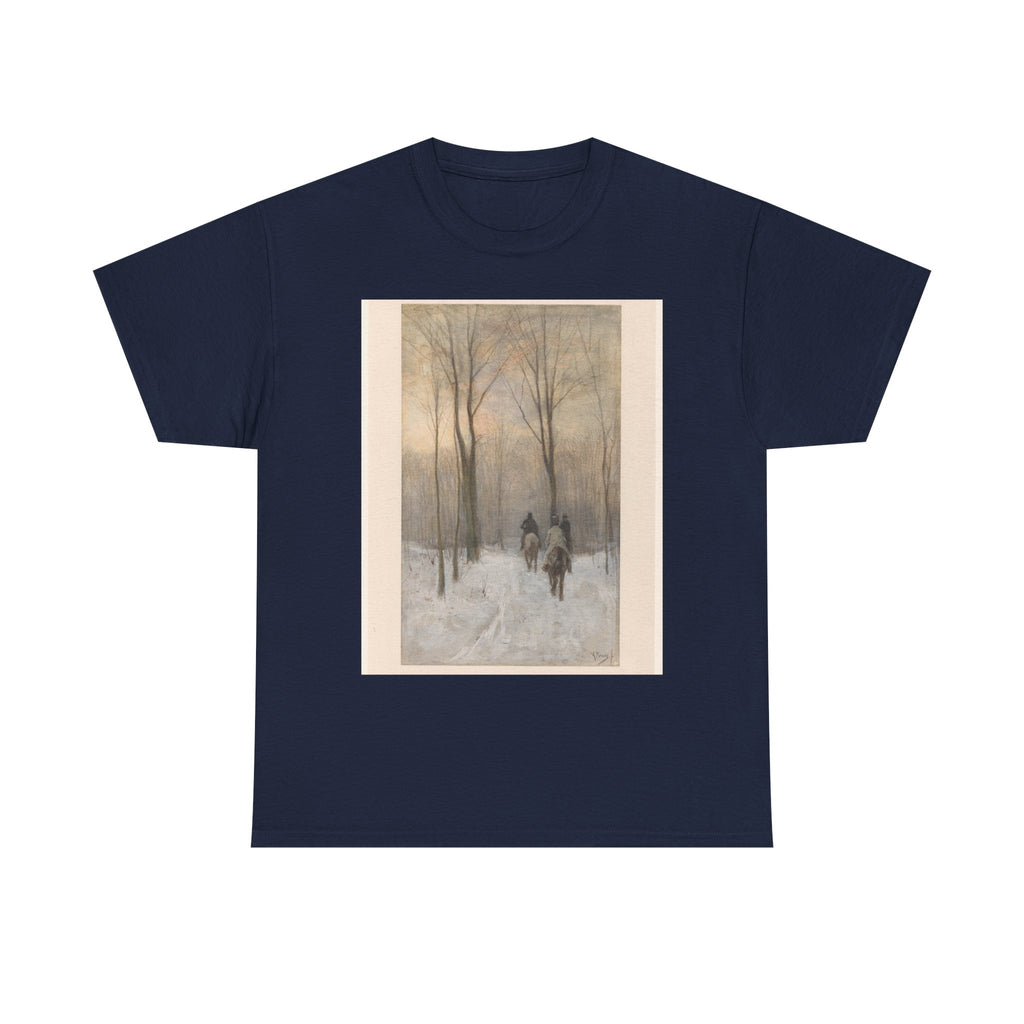 Art Tee – Riders in the Snow in the Haagse Bos