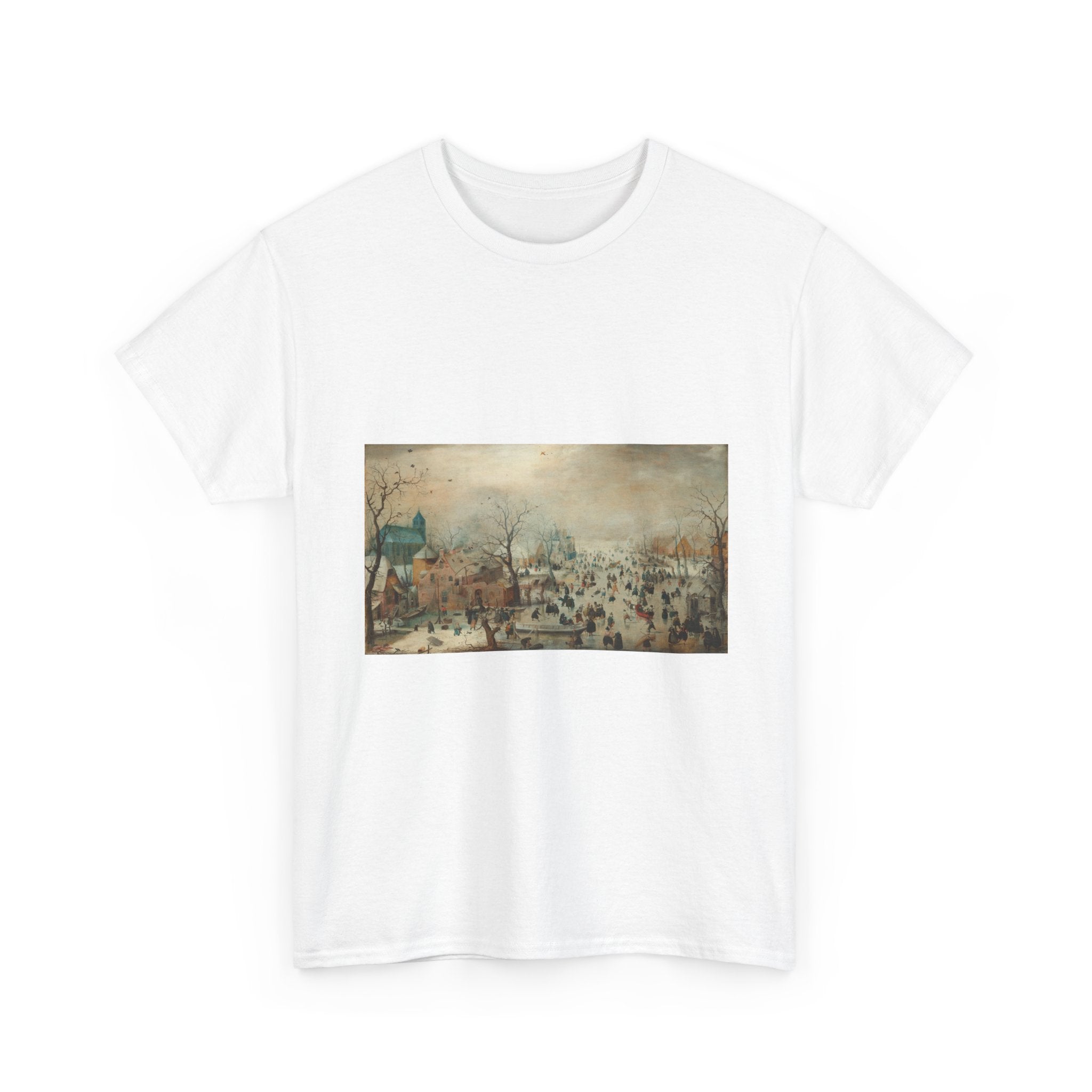 Art Tee – Winter Landscape with Ice Skaters