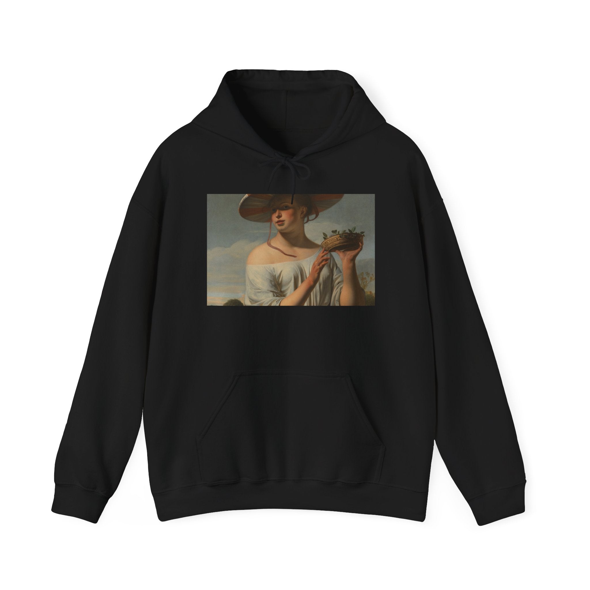 Art Hoodie – Woman in a Large Hat