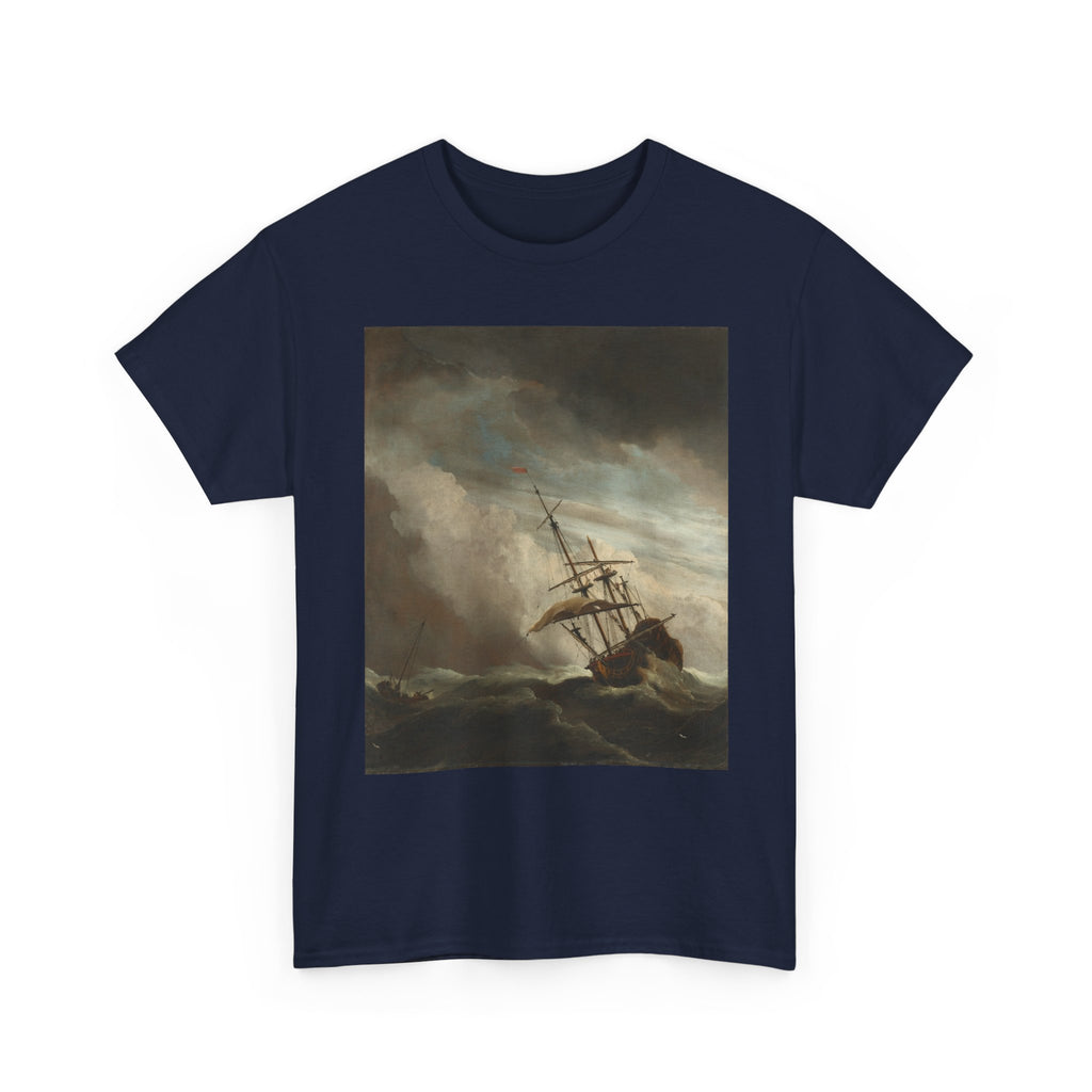 Art Tee – A Ship on the High Seas Caught by a Squall, Known as ‘The Gust’
