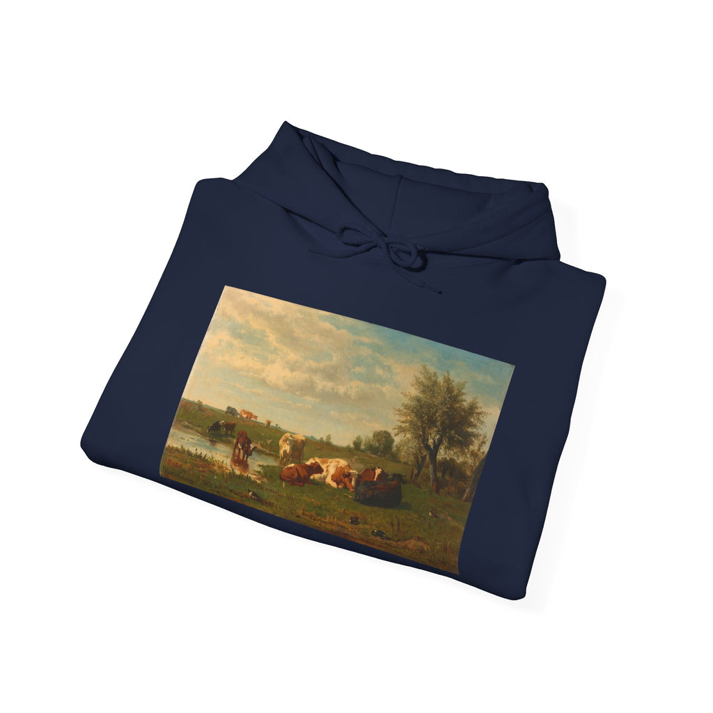Art Hoodie – Cows in the Meadow