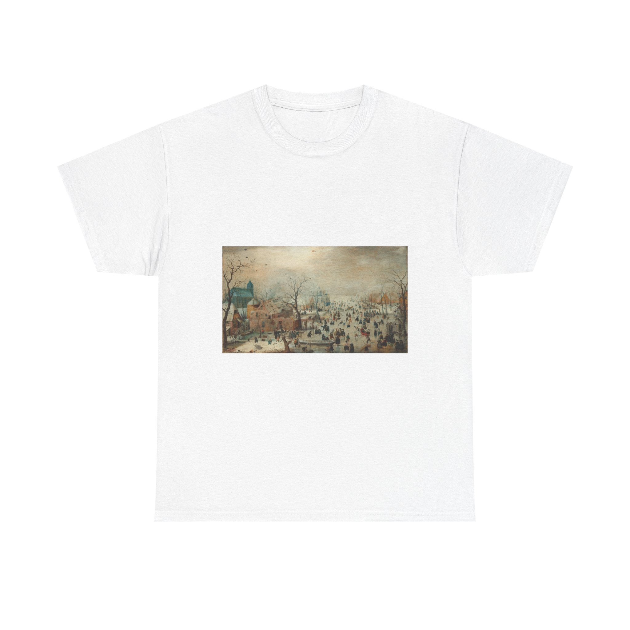 Art Tee – Winter Landscape with Ice Skaters