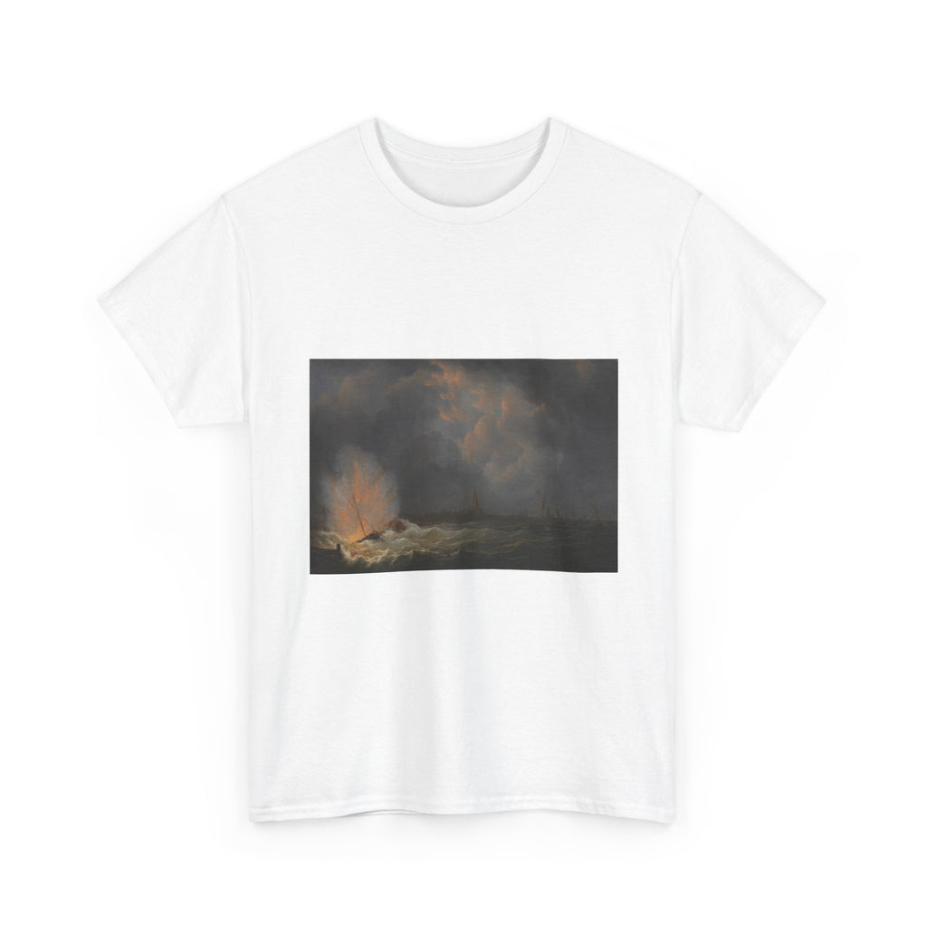 Art Tee – The Explosion of Gunboat nr 2, under Command of Jan van Speyk, off Antwerp, 5 February 1831