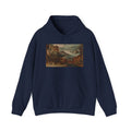 Art Hoodie – River Landscape with Boar Hunt