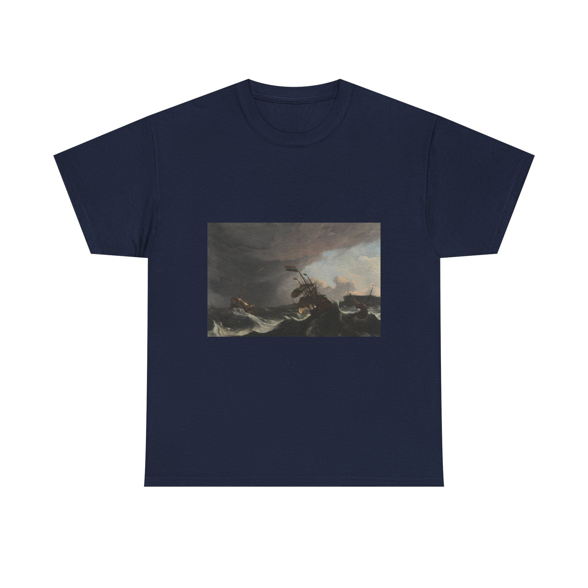 Art Tee – Warships in a Heavy Storm