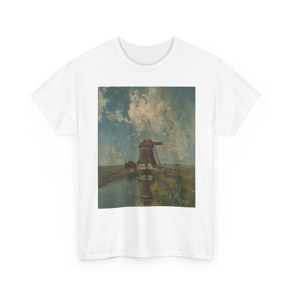 Art Tee – A Windmill on a Polder Waterway, Known as ‘In the Month of July’