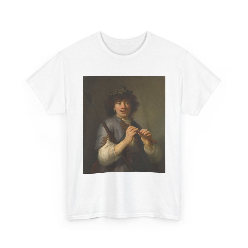Art Tee – Rembrandt as a Shepherd with a Staff and Flute