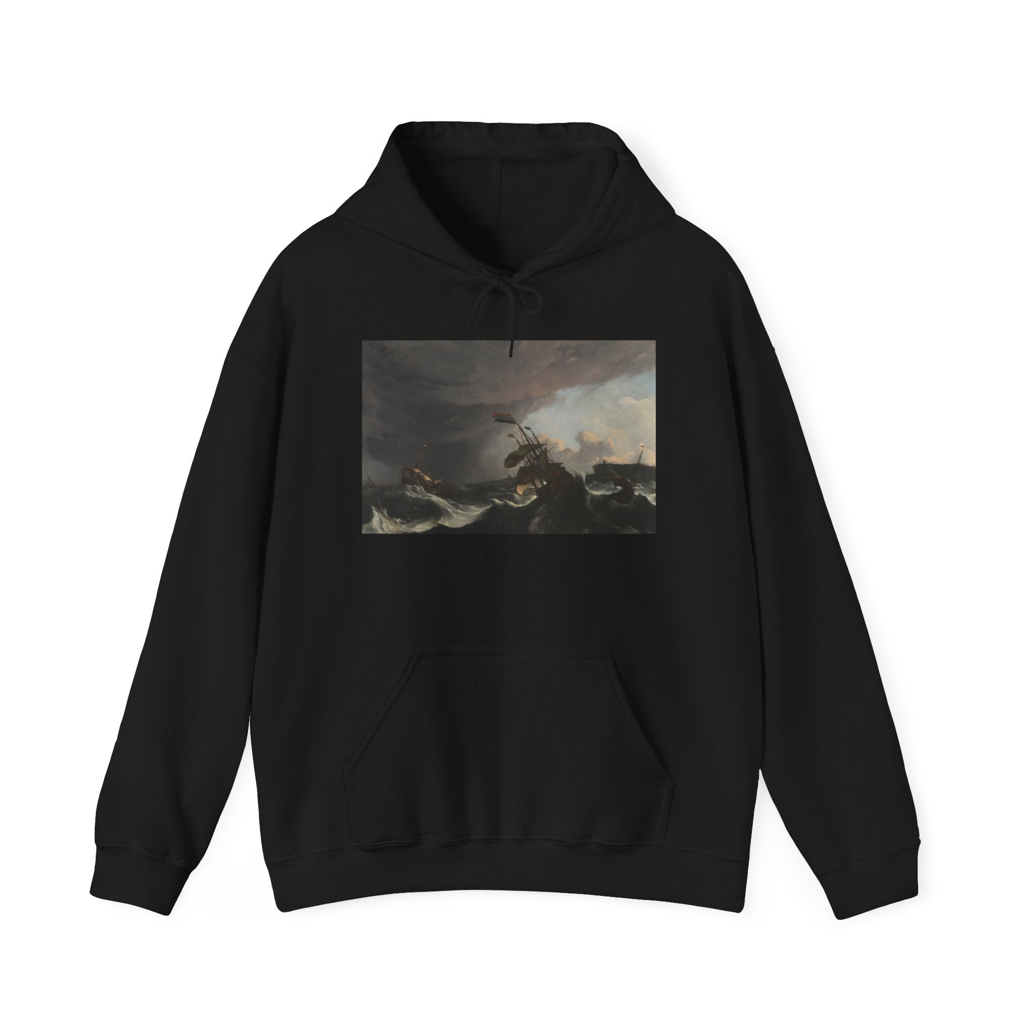 Art Hoodie – Warships in a Heavy Storm