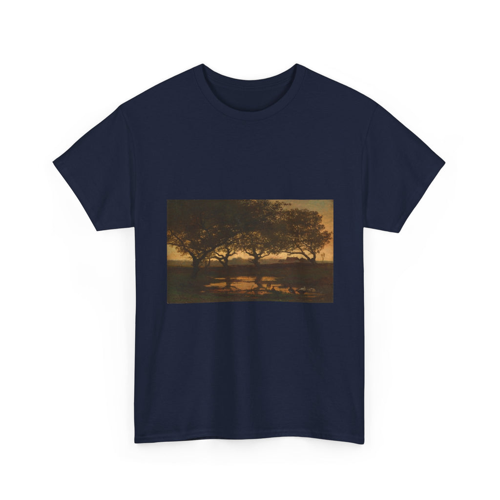 Art Tee – Woodland Pond at Sunset