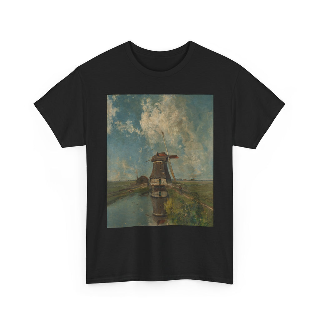 Art Tee – A Windmill on a Polder Waterway, Known as ‘In the Month of July’