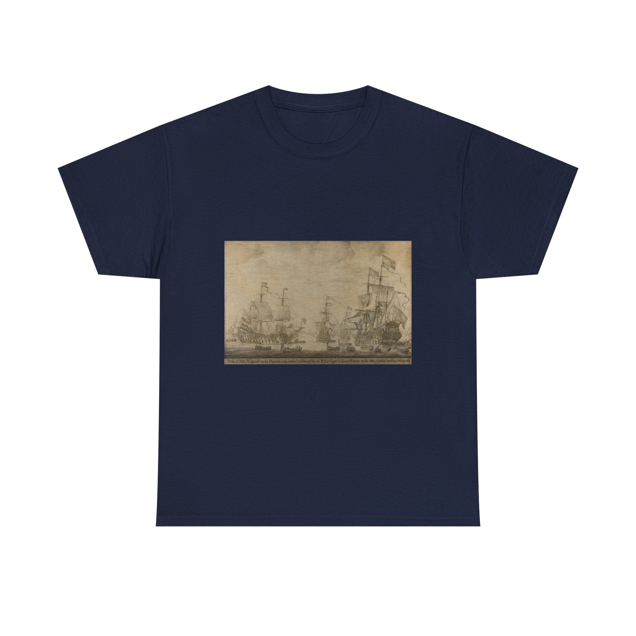 Art Tee – "Council of War aboard ""The Seven Provinces"", the Flagship of Michiel Adriaenszoon de Ruyter, 10 June 1666, preceding the Four Days' Battle: episode from the Second Anglo-Dutch War"