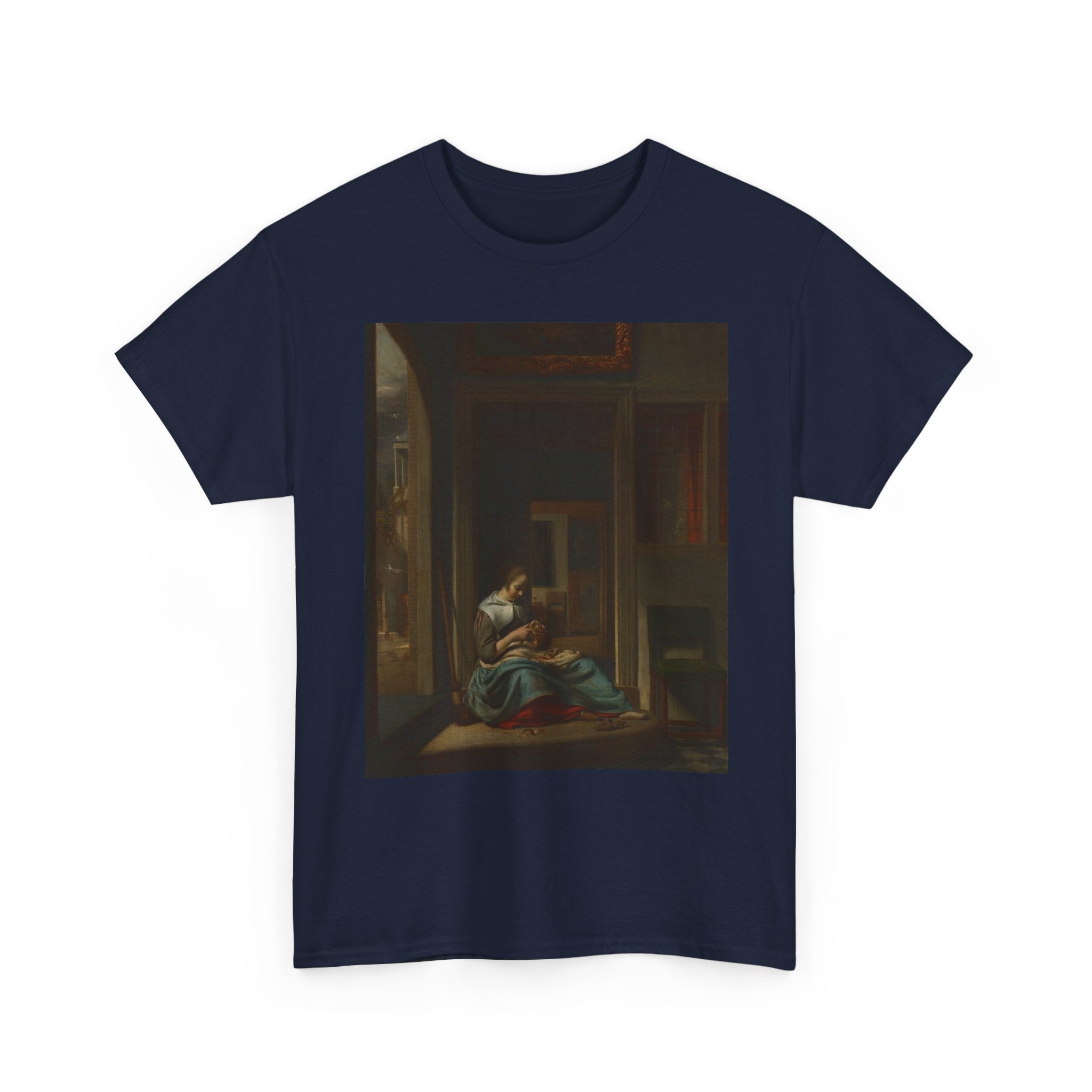 Art Tee – Woman Peeling an Apple