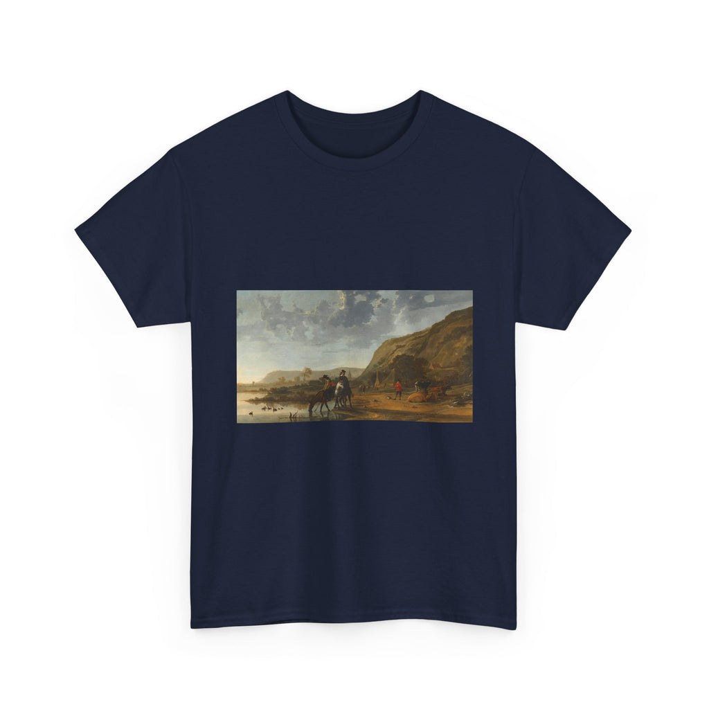 Art Tee – River Landscape with Riders
