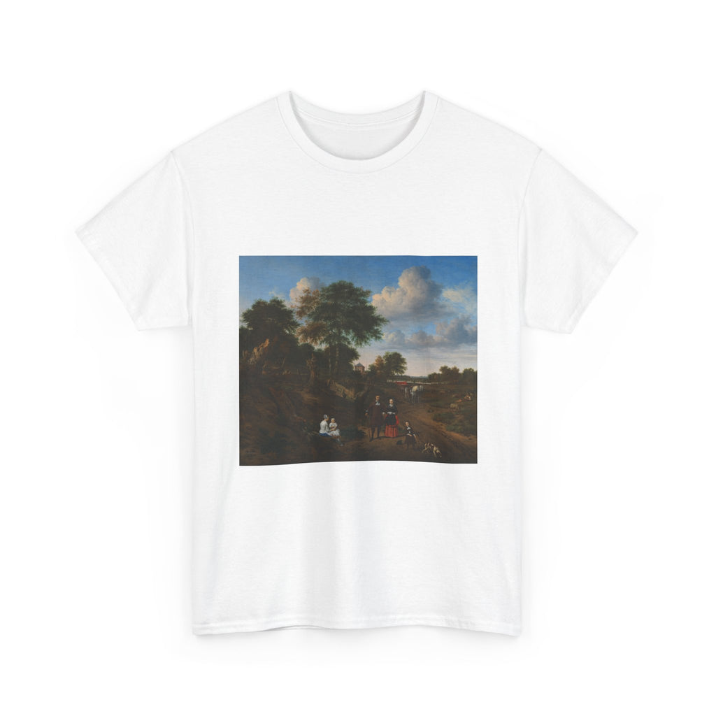 Art Tee – Portrait of a Couple with Two Children and a Nurse in a Landscape