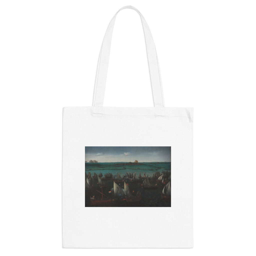 Art Tote Bag – Battle between Dutch and Spanish Ships on the Haarlemmermeer