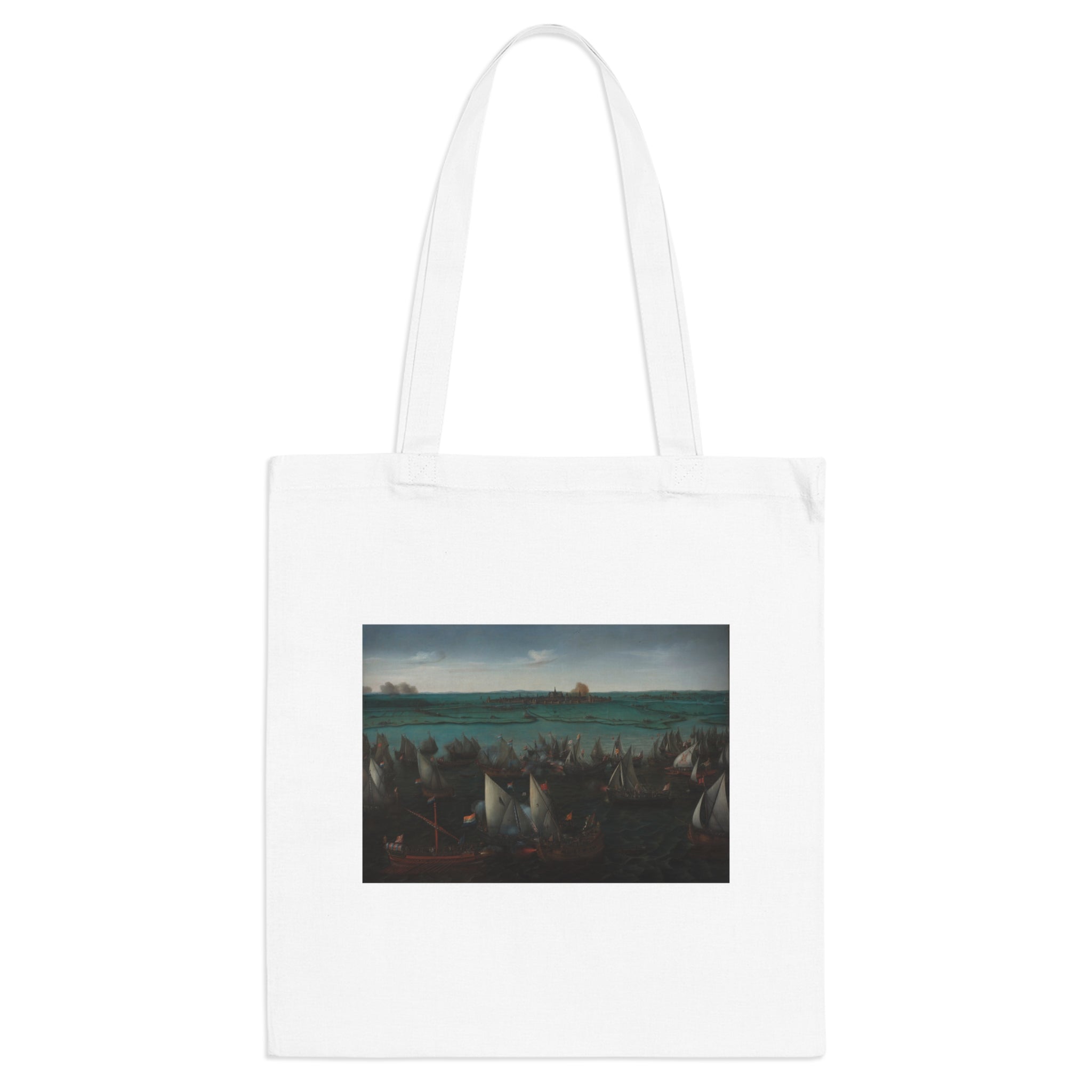 Art Tote Bag – Battle between Dutch and Spanish Ships on the Haarlemmermeer