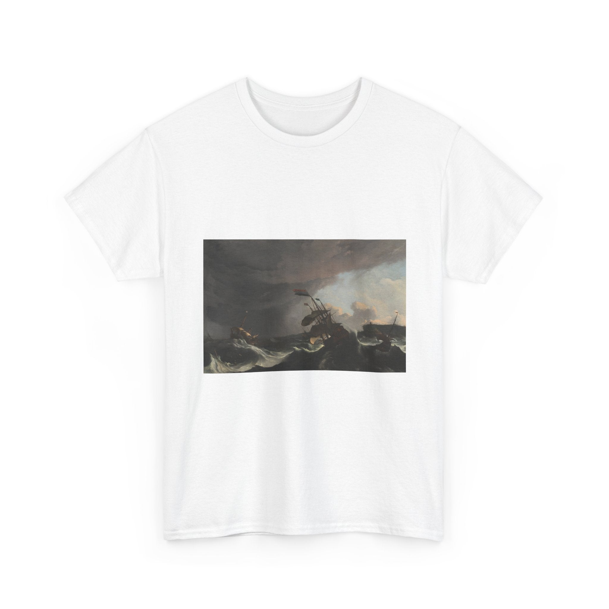 Art Tee – Warships in a Heavy Storm