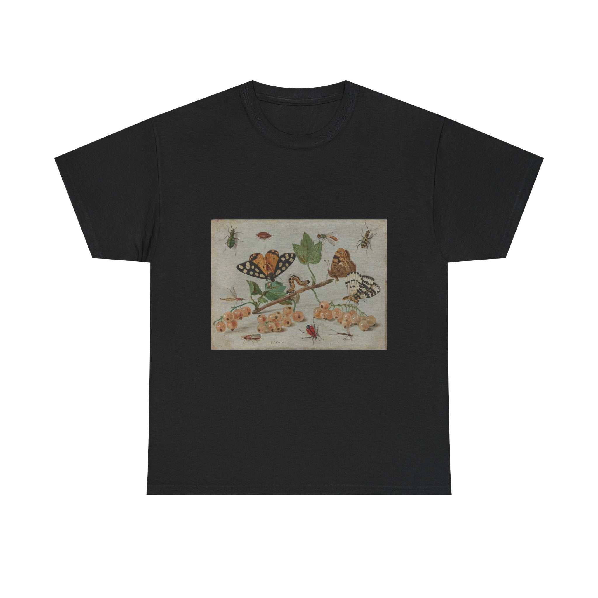 Art Tee – Sprig of White Currants with Insects