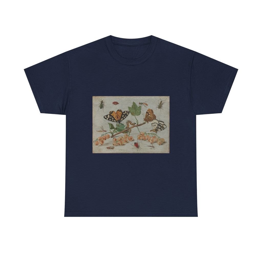Art Tee – Sprig of White Currants with Insects