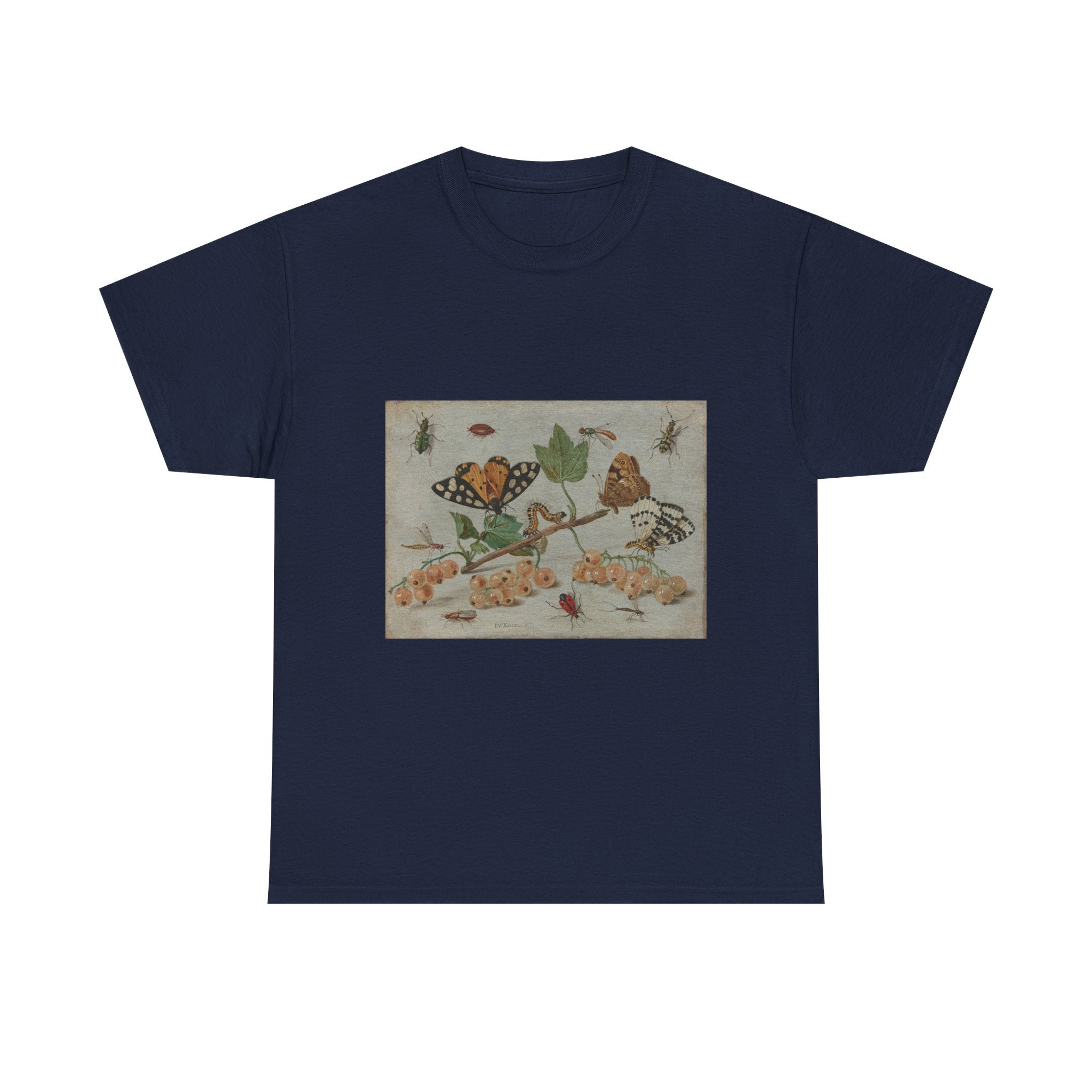 Art Tee – Sprig of White Currants with Insects