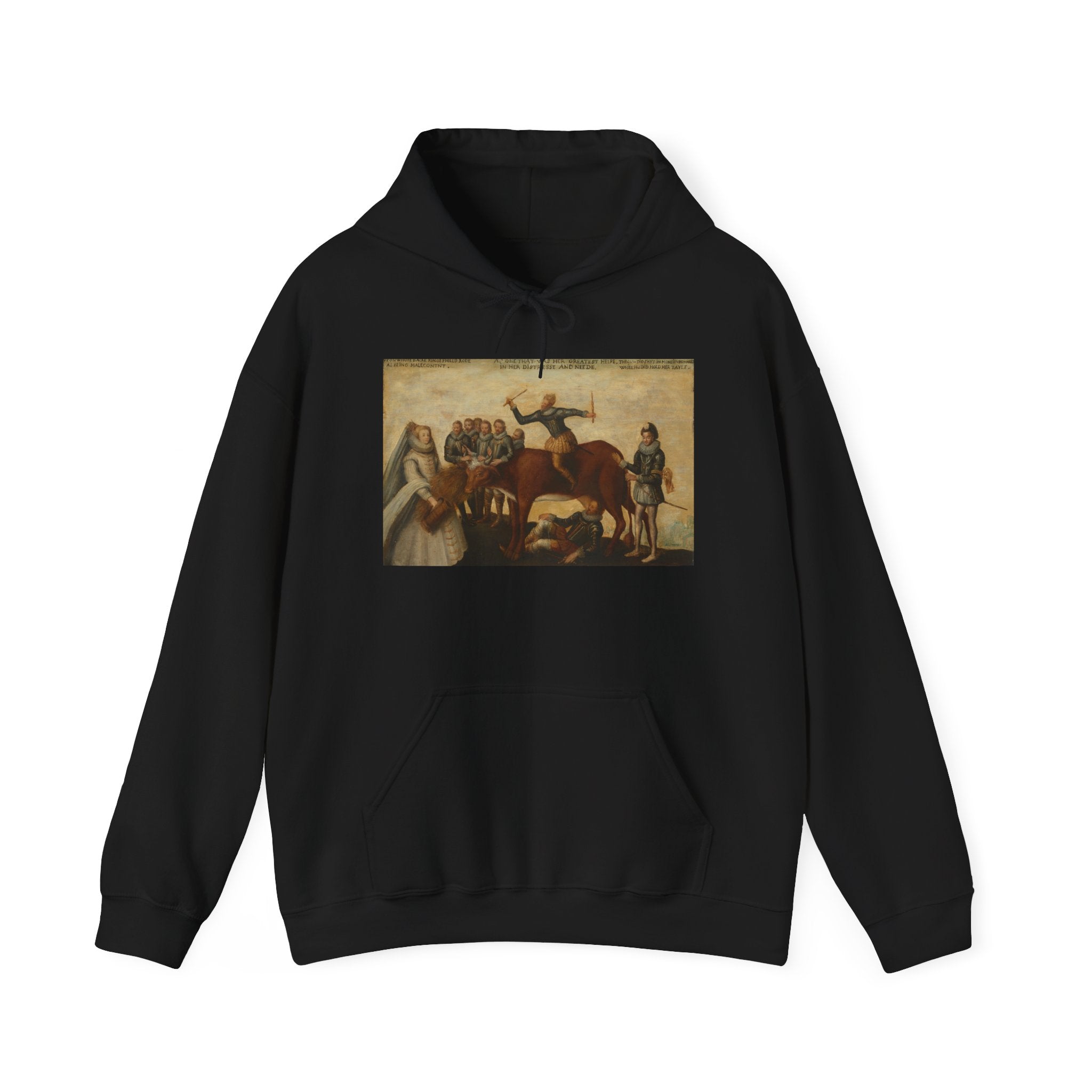 Art Hoodie – The Dairy Cow: The Dutch Provinces, Revolting against the Spanish King Philip II, Are Led by Prince William of Orange, The States General Entreat Queen Elizabeth I for Aid