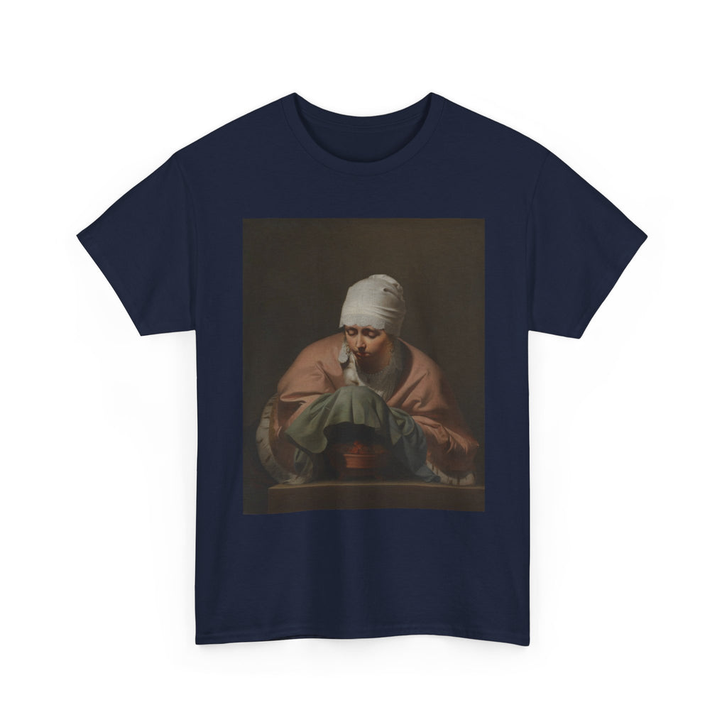 Art Tee – A Young Woman Warming her Hands over a Brazier: Allegory of Winter