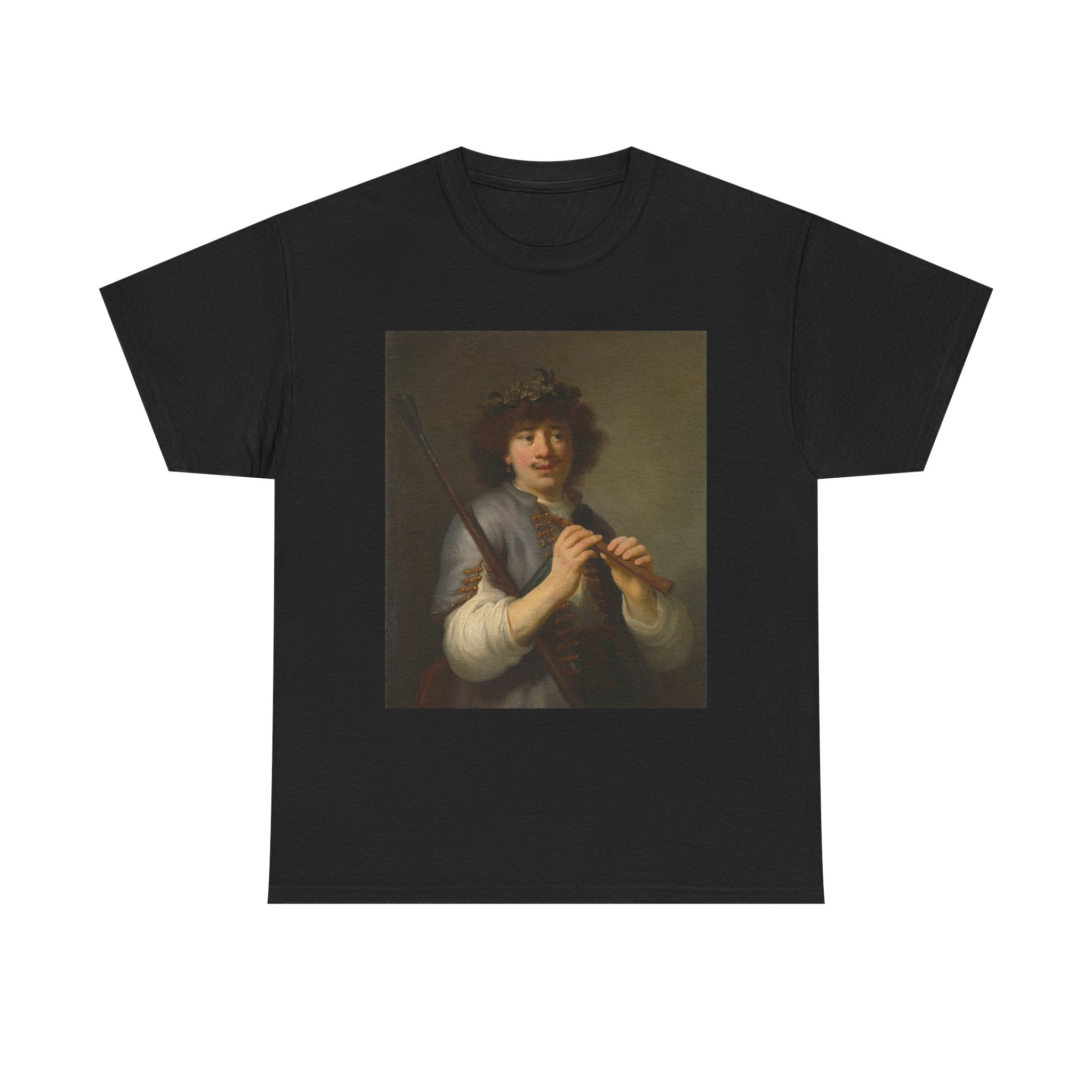 Art Tee – Rembrandt as a Shepherd with a Staff and Flute