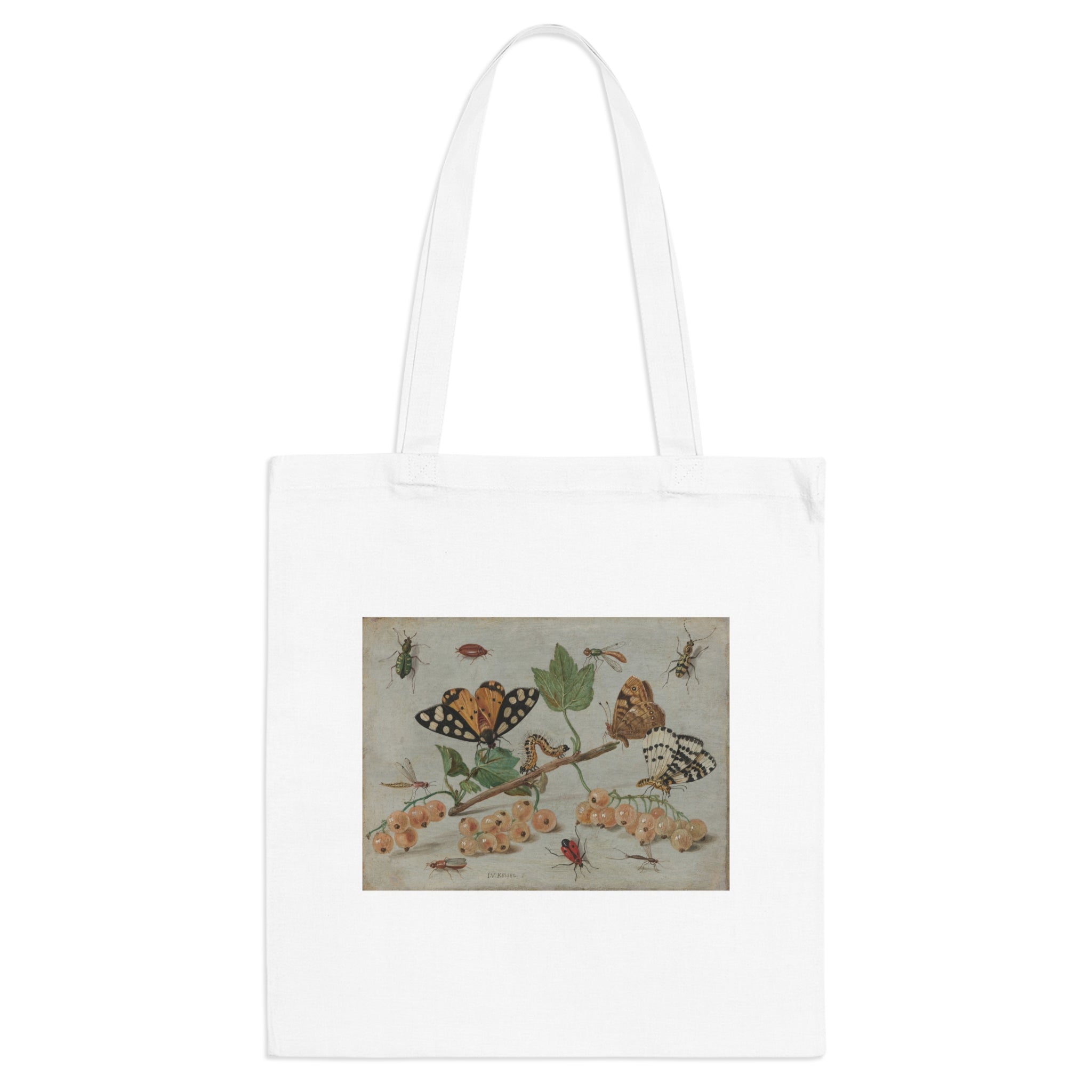 Art Tote Bag – Sprig of White Currants with Insects