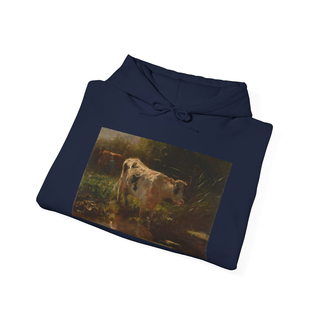 Art Hoodie – Cow beside a Ditch