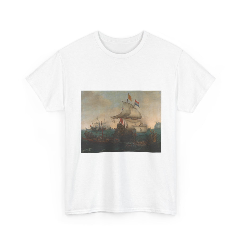 Art Tee – Dutch Ships Ramming Spanish Galleys near Calais, 3 October 1602