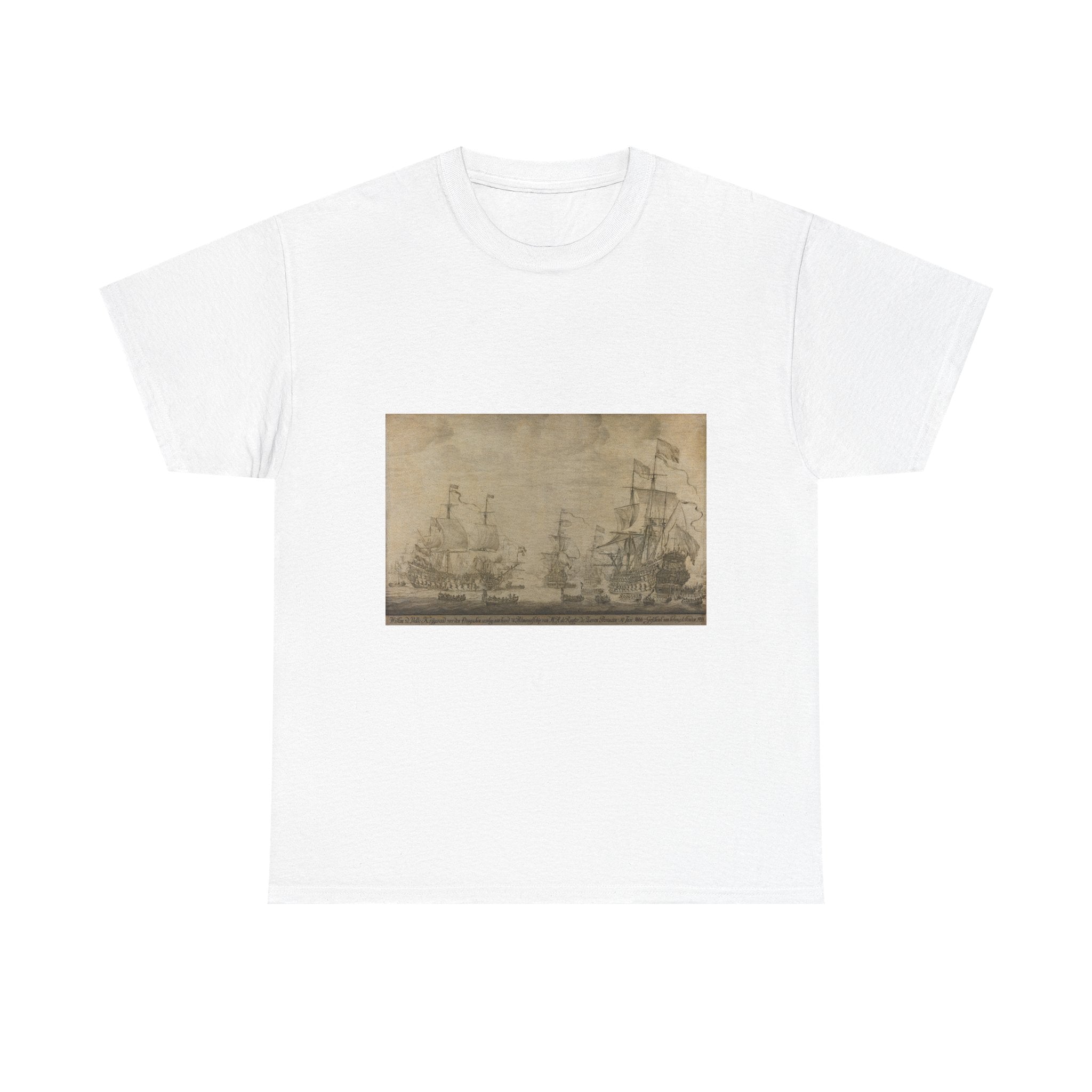 Art Tee – "Council of War aboard ""The Seven Provinces"", the Flagship of Michiel Adriaenszoon de Ruyter, 10 June 1666, preceding the Four Days' Battle: episode from the Second Anglo-Dutch War"