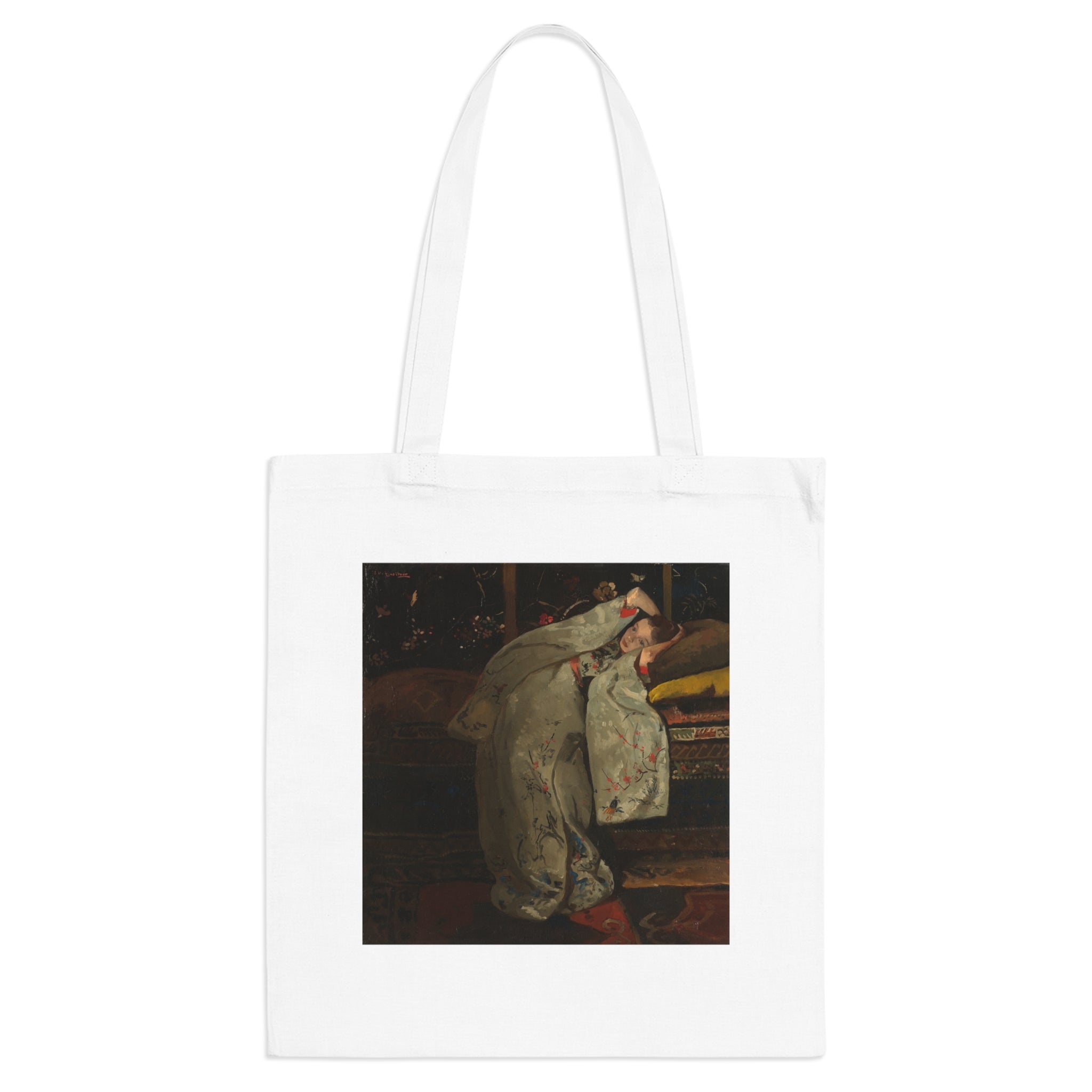 Art Tote Bag – Girl in a White Kimono