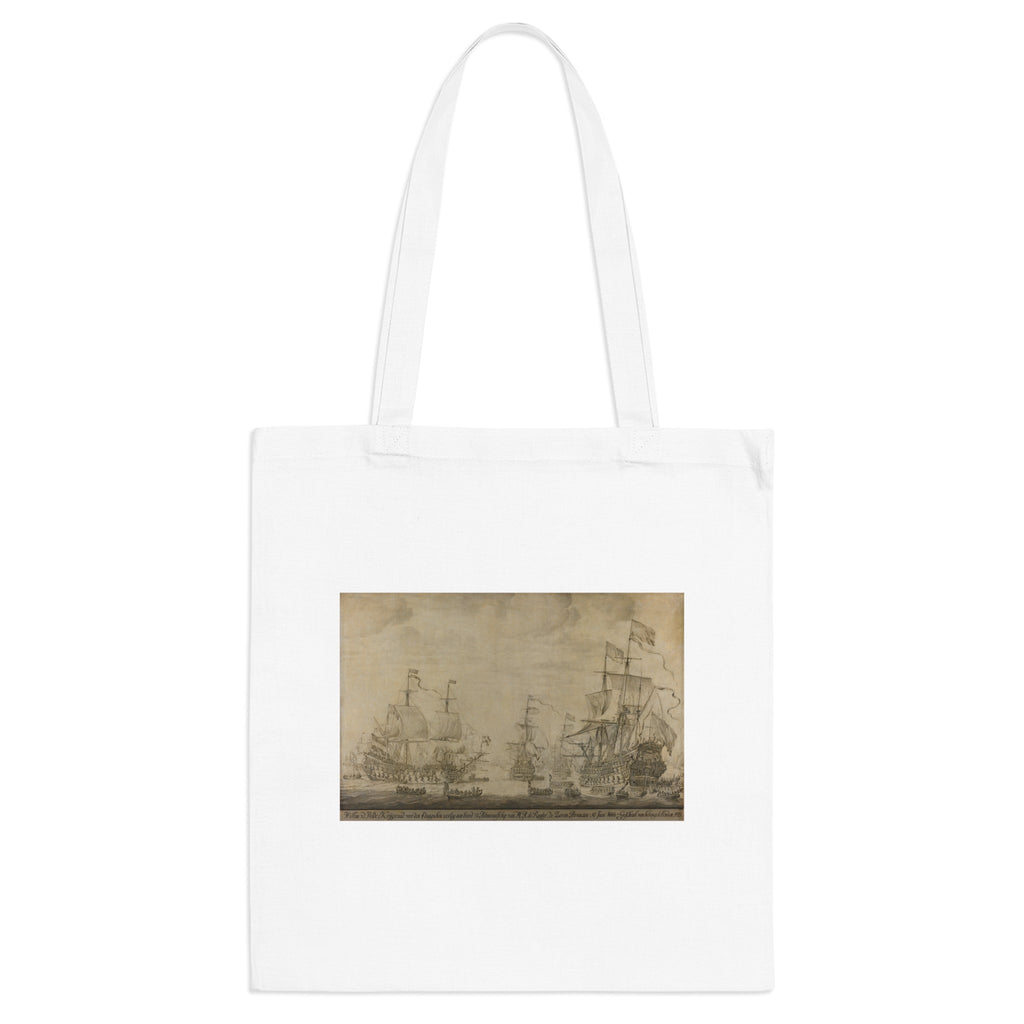 Art Tote Bag – "Council of War aboard ""The Seven Provinces"", the Flagship of Michiel Adriaenszoon de Ruyter, 10 June 1666, preceding the Four Days' Battle: episode from the Second Anglo-Dutch War"