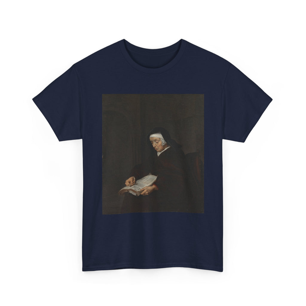 Art Tee – Old Woman Meditating