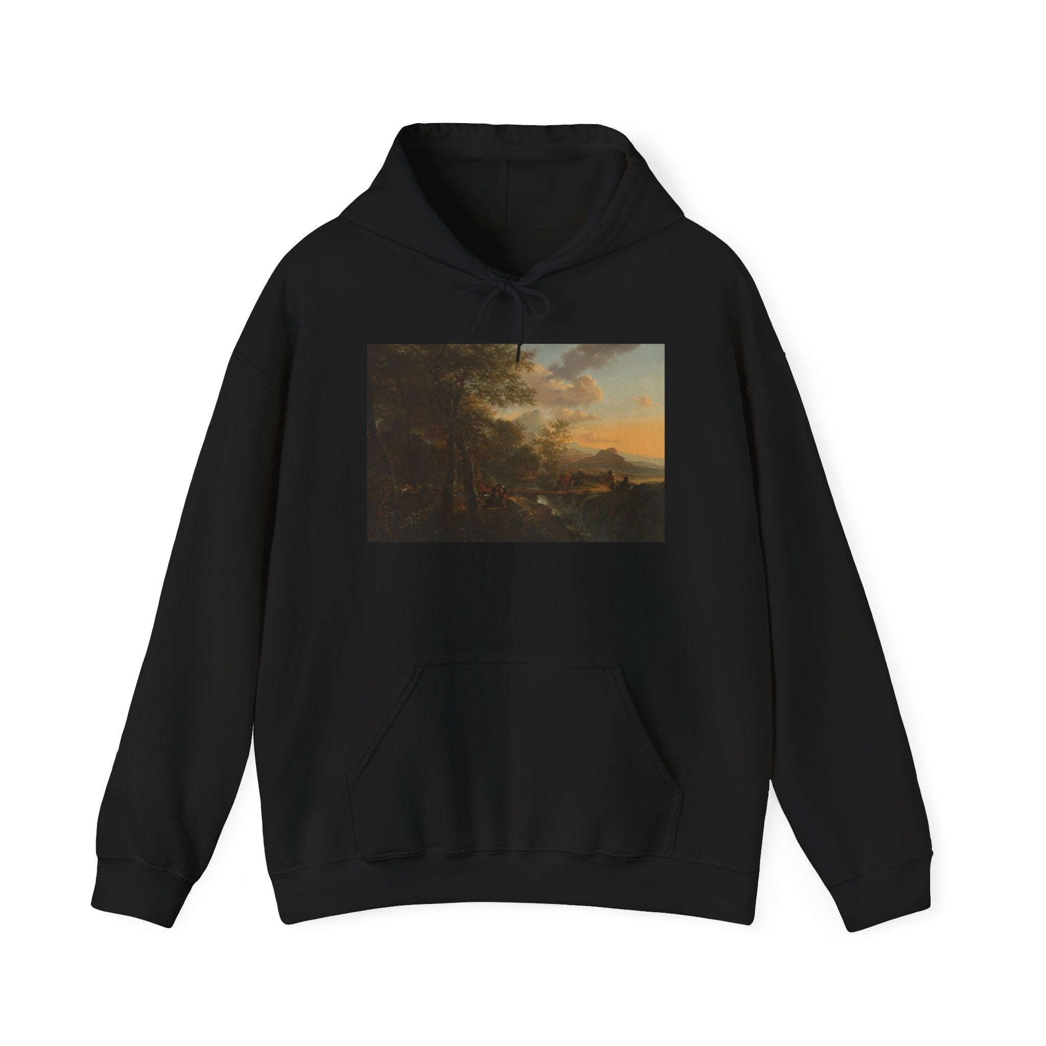 Art Hoodie – Italian Landscape with a Draughtsman