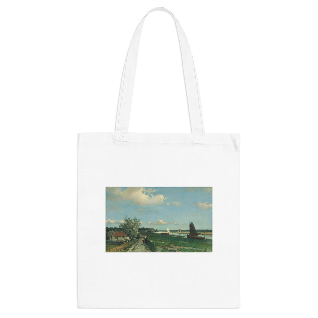 Art Tote Bag – The Trekvliet Shipping Canal near Rijswijk, known as the ‘View near the Geest Bridge’