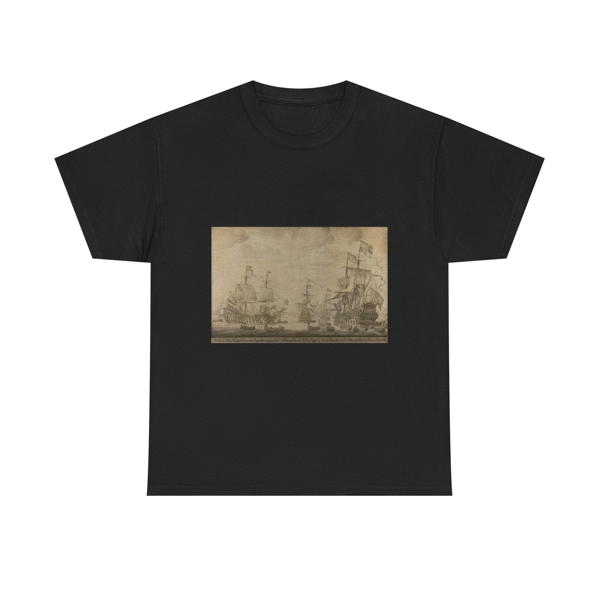 Art Tee – "Council of War aboard ""The Seven Provinces"", the Flagship of Michiel Adriaenszoon de Ruyter, 10 June 1666, preceding the Four Days' Battle: episode from the Second Anglo-Dutch War"