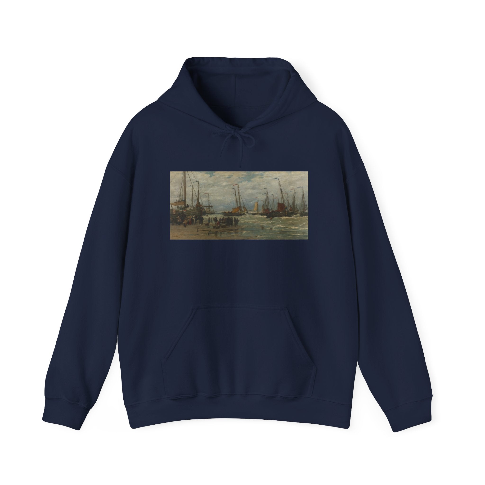 Art Hoodie – Fishing Pinks in Breaking Waves