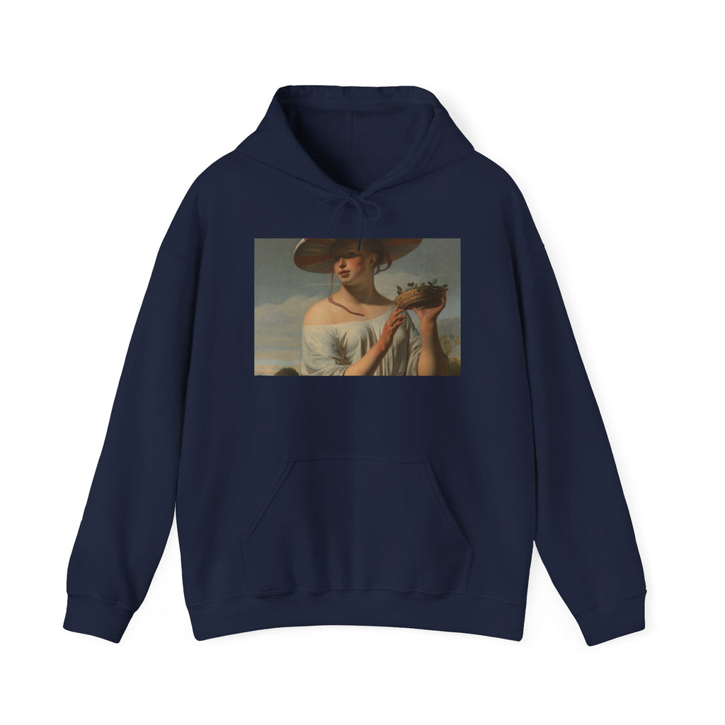 Art Hoodie – Woman in a Large Hat