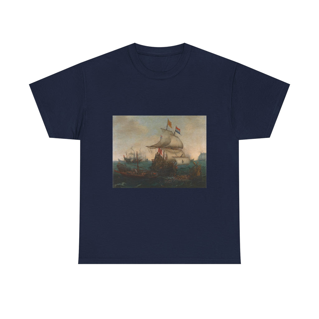 Art Tee – Dutch Ships Ramming Spanish Galleys near Calais, 3 October 1602