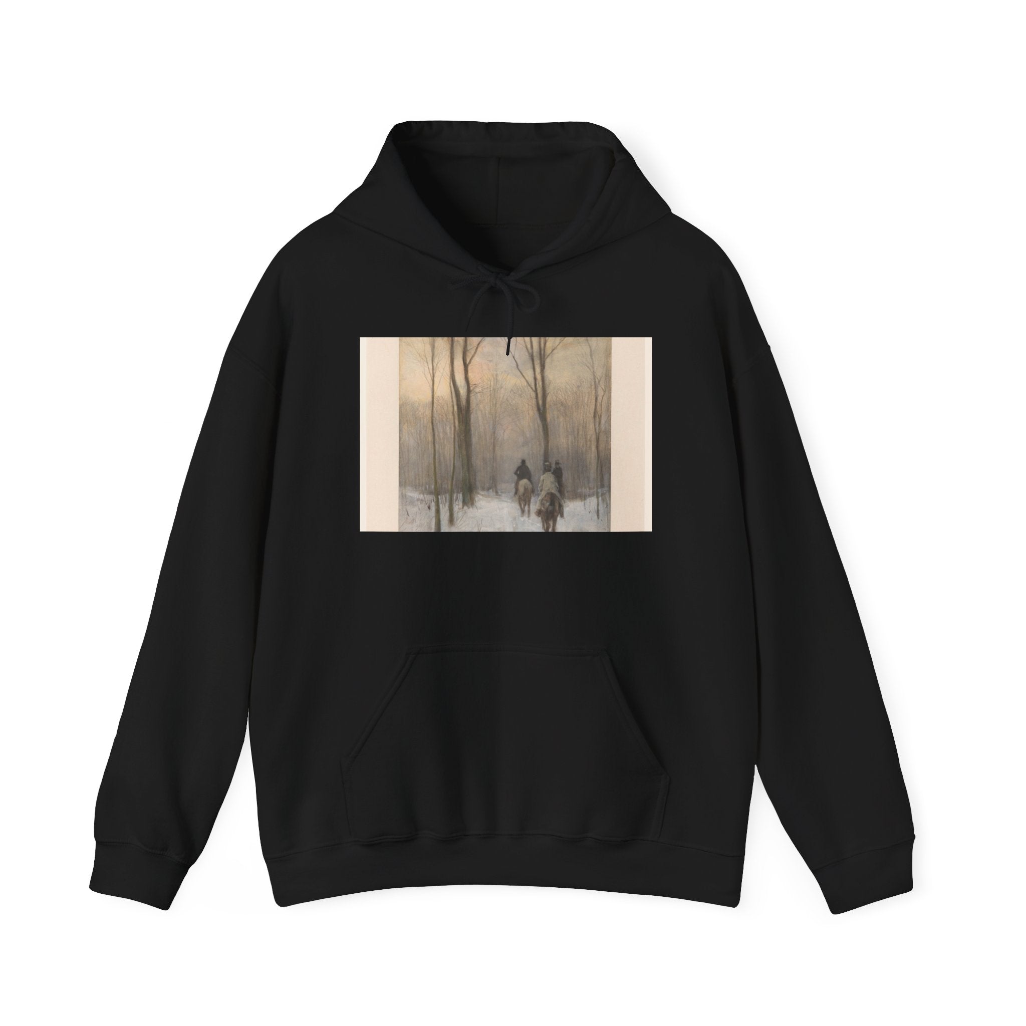 Art Hoodie – Riders in the Snow in the Haagse Bos