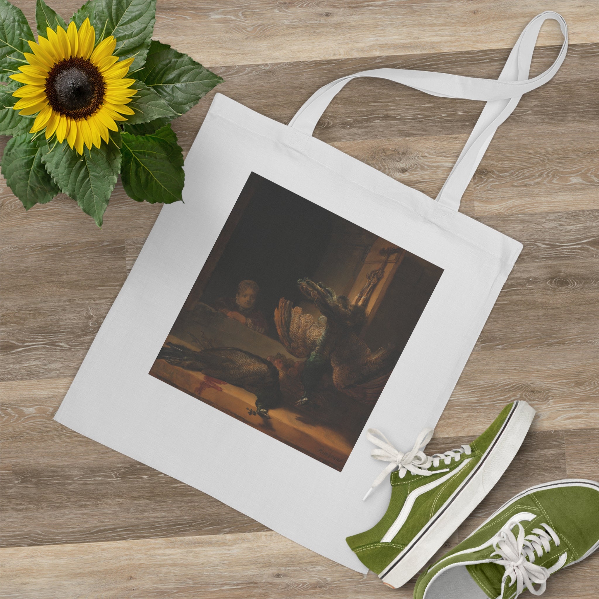 Art Tote Bag – Still Life with Peacocks