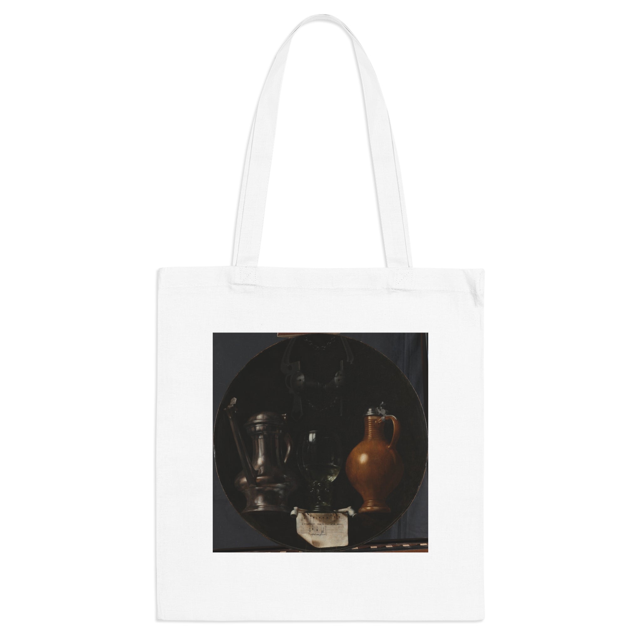 Art Tote Bag – Emblematic Still Life with Flagon, Glass, Jug and Bridle