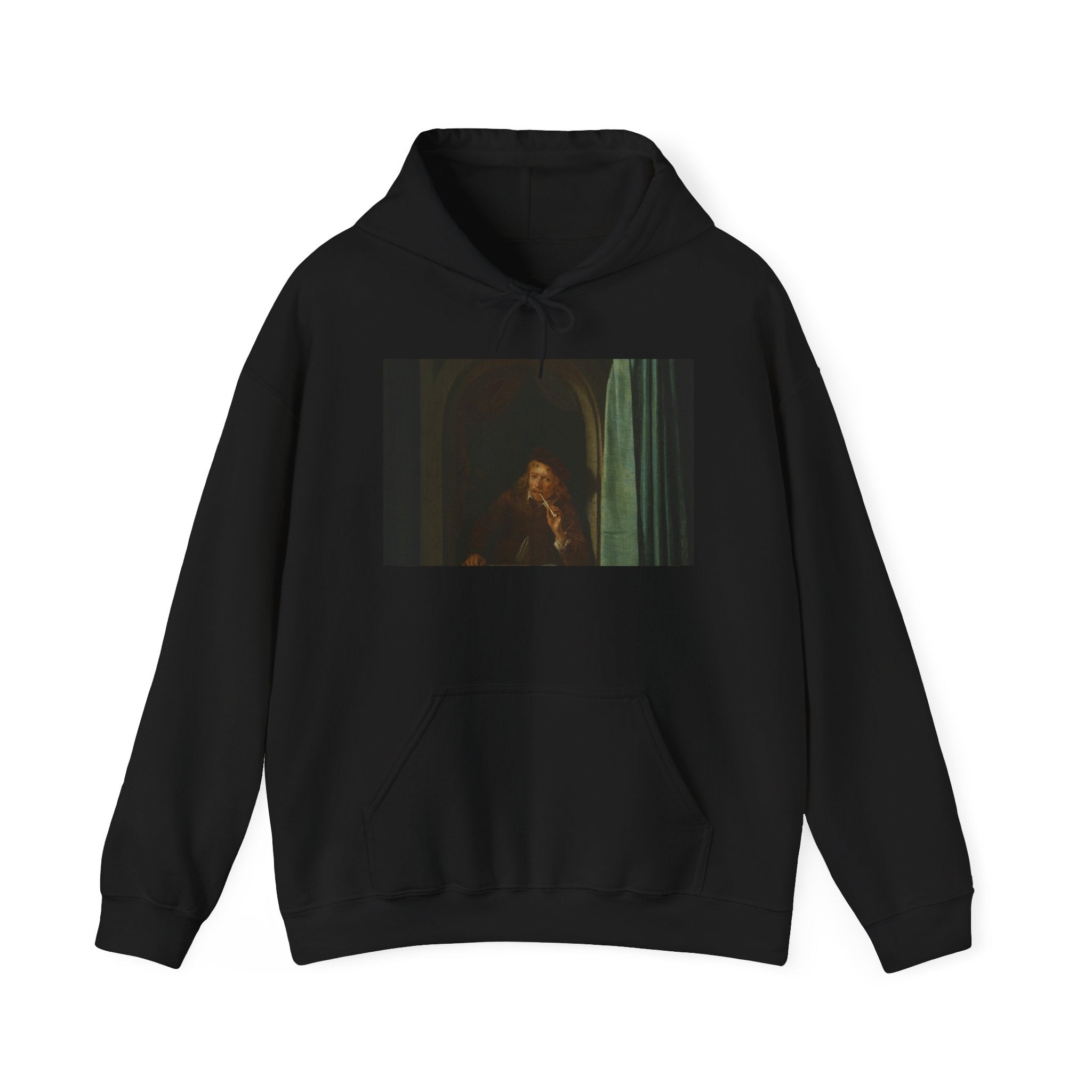 Art Hoodie – Man Smoking a Pipe