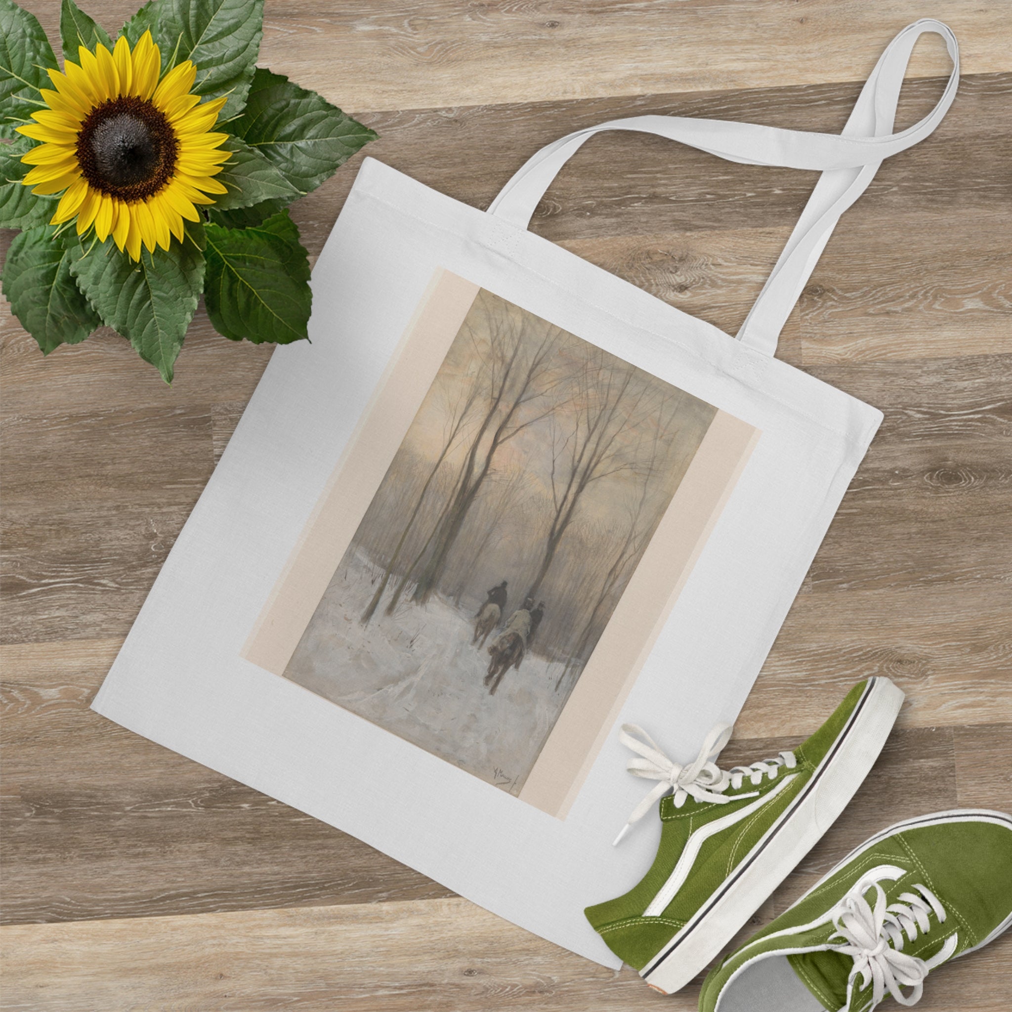 Art Tote Bag – Riders in the Snow in the Haagse Bos