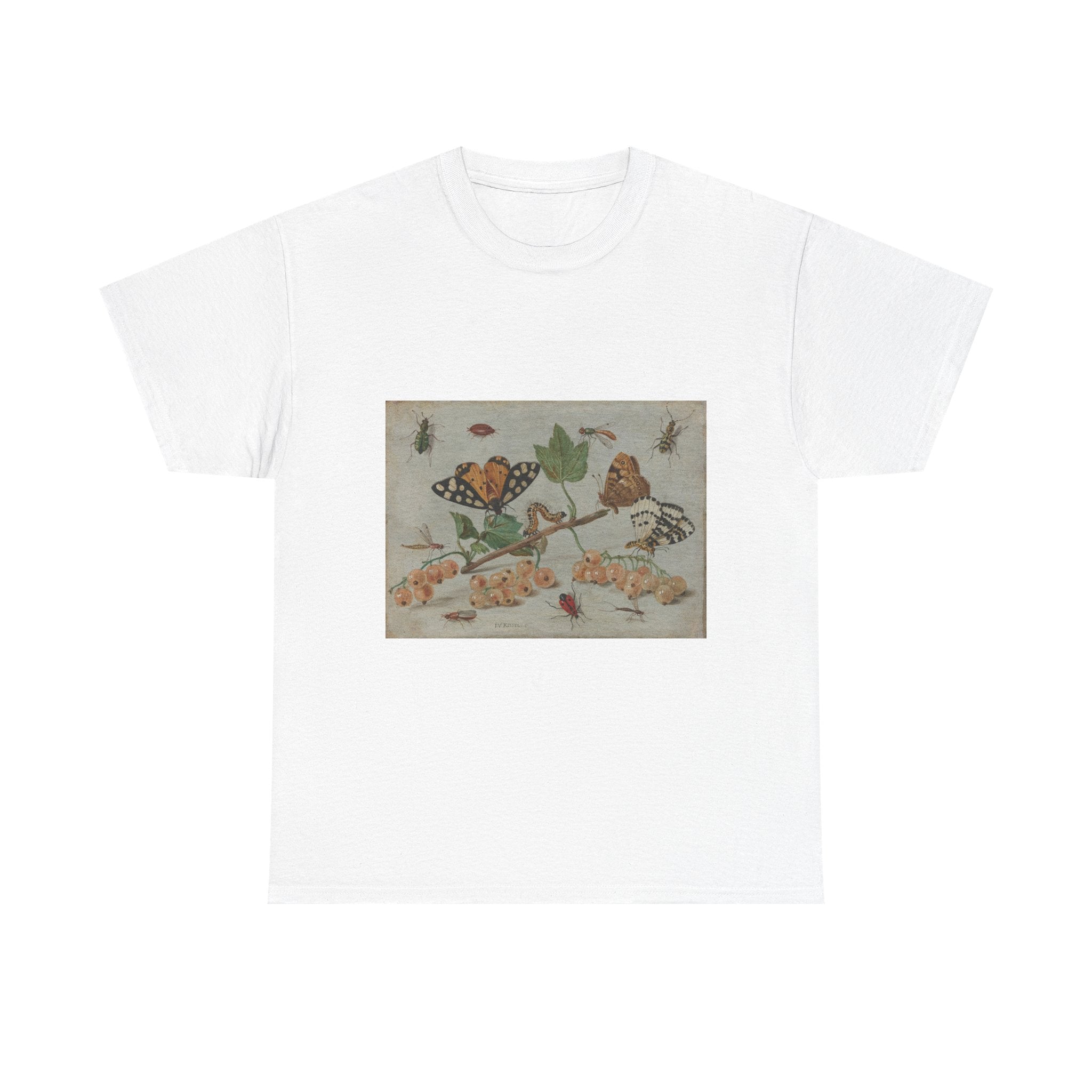 Art Tee – Sprig of White Currants with Insects