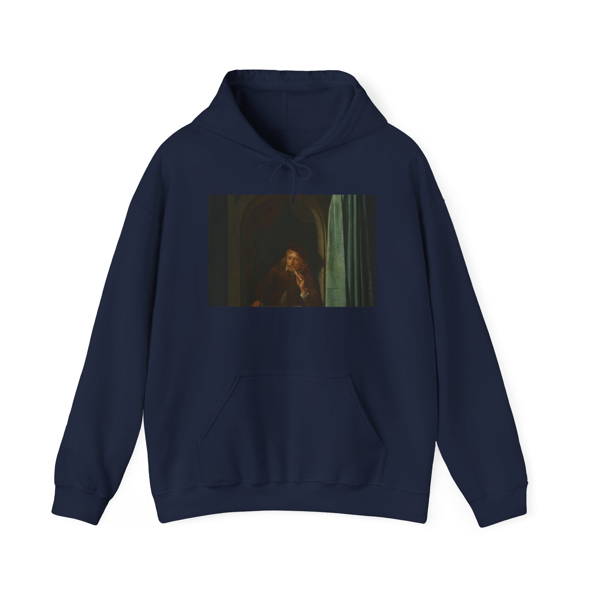 Art Hoodie – Man Smoking a Pipe